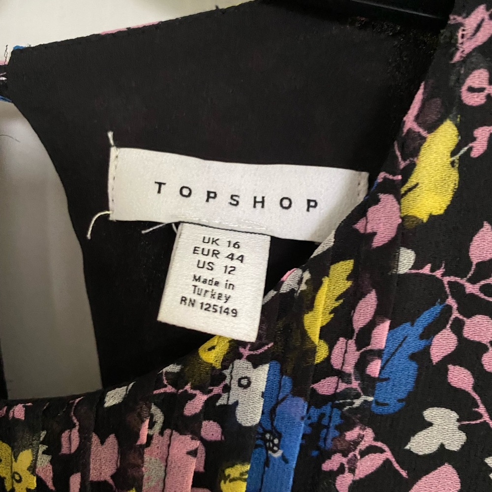 Floral long sleeved top shop dress